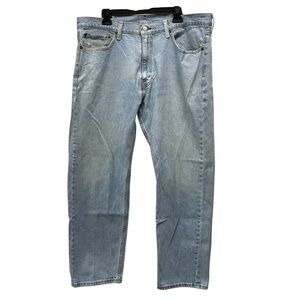 Levi’s Men’s 505 Regular Fit Light Wash Denim Jeans // 38x30